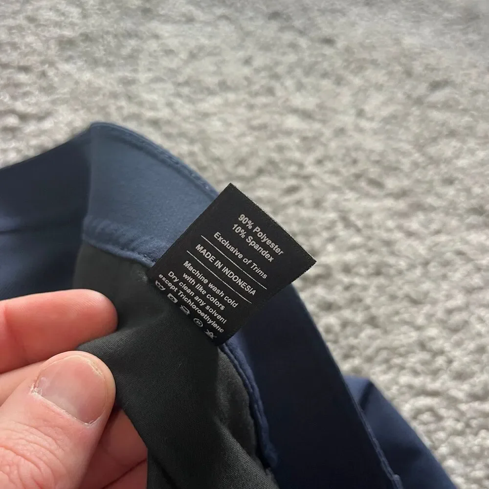 Public Rec Gamechanger Pants Stretch Performance Golf Chino Navy Blue Mens 40/32